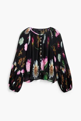 Desigual Blouse Negro Print
