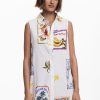 Desigual Dress Maxi Crudo