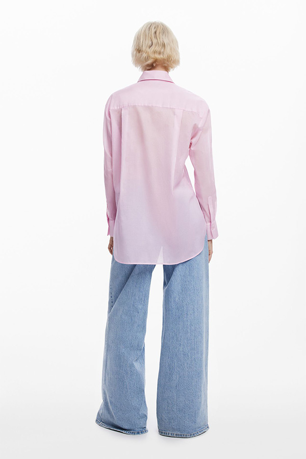 Desigual Shirt Rosa Palo Print