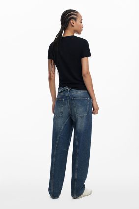 Desigual T-Shirt Cap Sleeve Negro