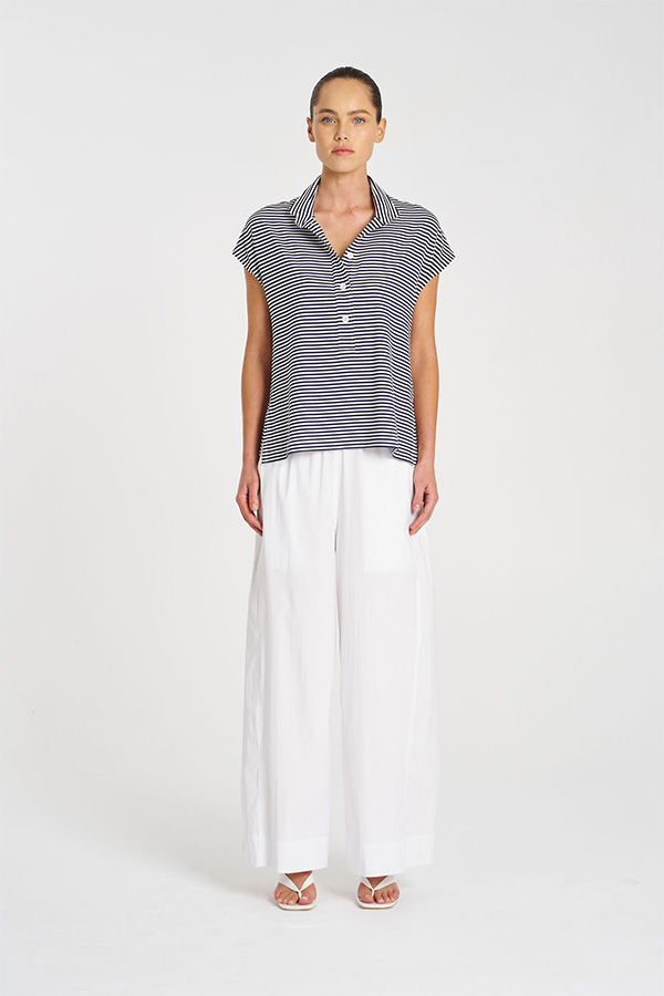 Mela Purdie Henley Tank MarineWhite