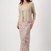 Monari Jacket Rice Grain Lurex Camel