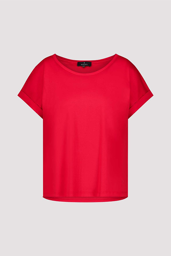 Monari R N T-Shirt Basic Pima Plain Red