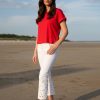 Monari R N T-Shirt Basic Pima Plain Red