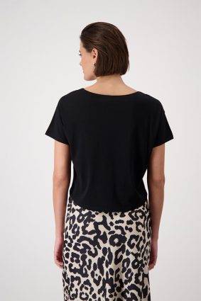 Alternative view of Monari R/N T-Shirt Sequins + Ikat Black