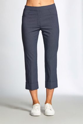 Peruzzi Dot Print Trouser Blue