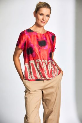 Peruzzi Print Top Tomato