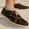 Rollie Sidecut Applique Shoe Black