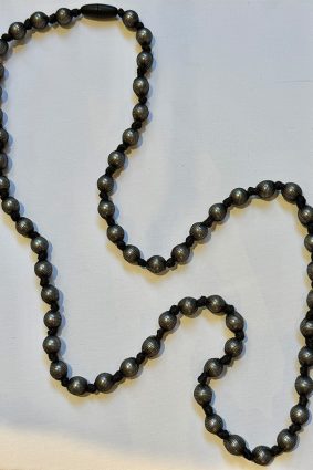 Rosalba Galati Collier Soft Mesh Pearls Necklace Black