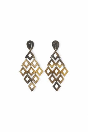 Soyang Horn Lace Diamond Earring Brown