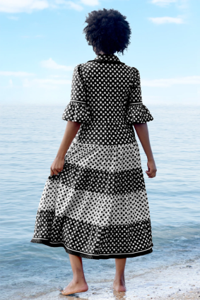 Trelise Cooper Flirty Shirty Dress Black_White