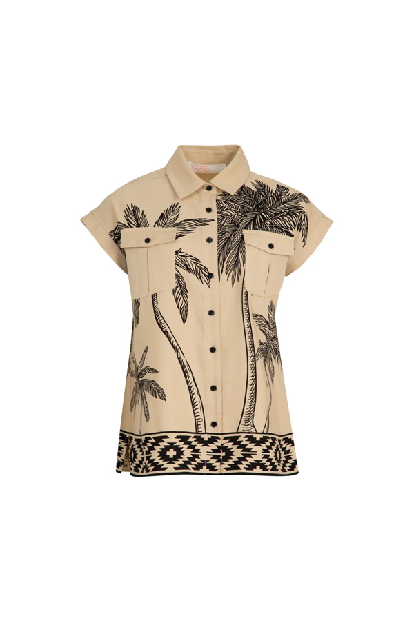 Cooper Tropic Utility Shirt Tan