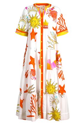 Curate High And Rising Dress White Sun