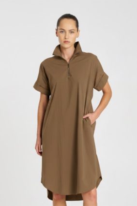 Mela Purdie Half Zip Dress Fossil