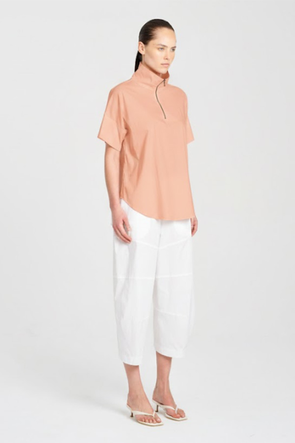 Mela Purdie Half Zip Shirt Sugar