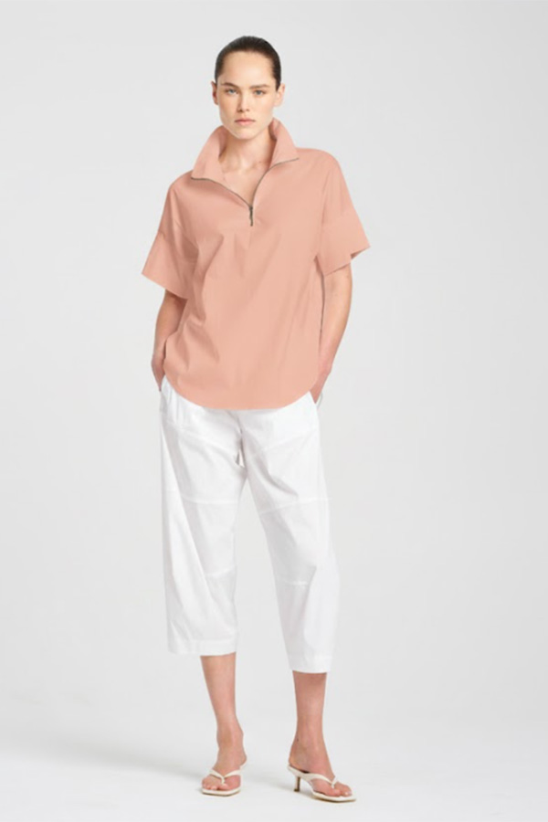 Mela Purdie Half Zip Shirt Sugar