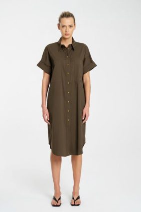 Mela Purdie Stud Shell Dress Fossil