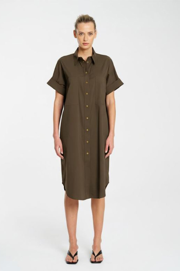 Mela Purdie Stud Shell Dress Fossil