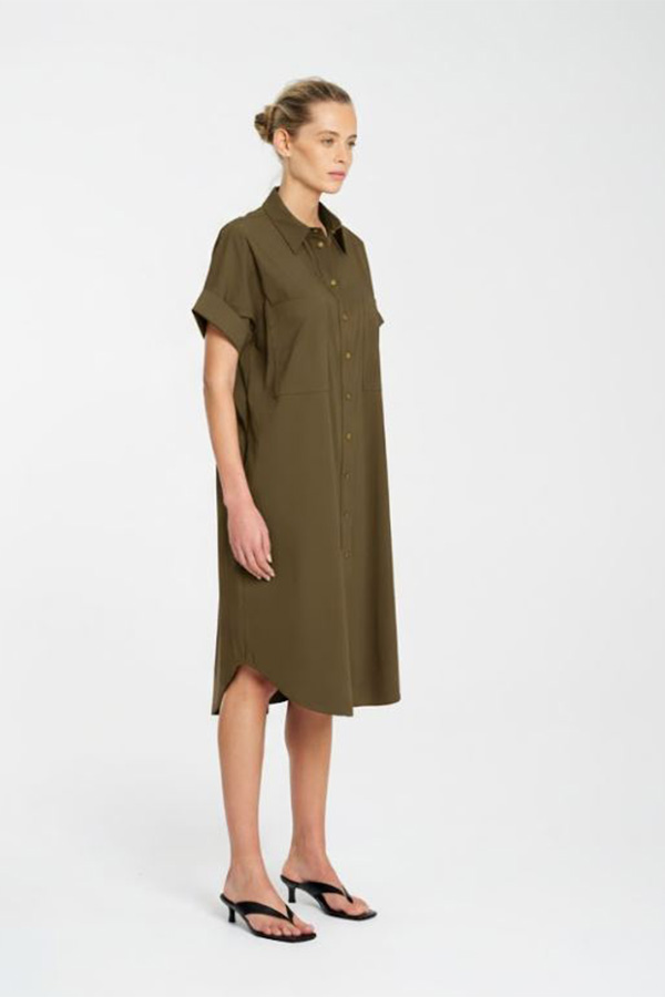 Mela Purdie Stud Shell Dress Fossil