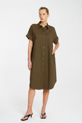 Mela Purdie Stud Shell Dress Fossil