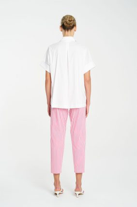 Mela Purdie Stud Shell Shirt White