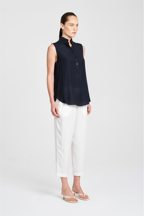 Mela Purdie Tab Slide Tank Navy