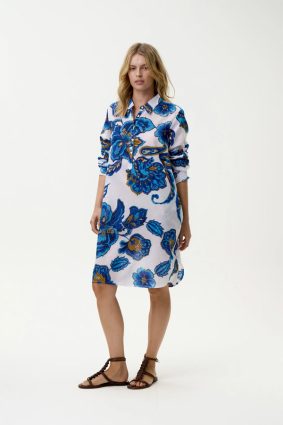 Oneseason Middy Gilli Broome Cotton Dress Blue Flower