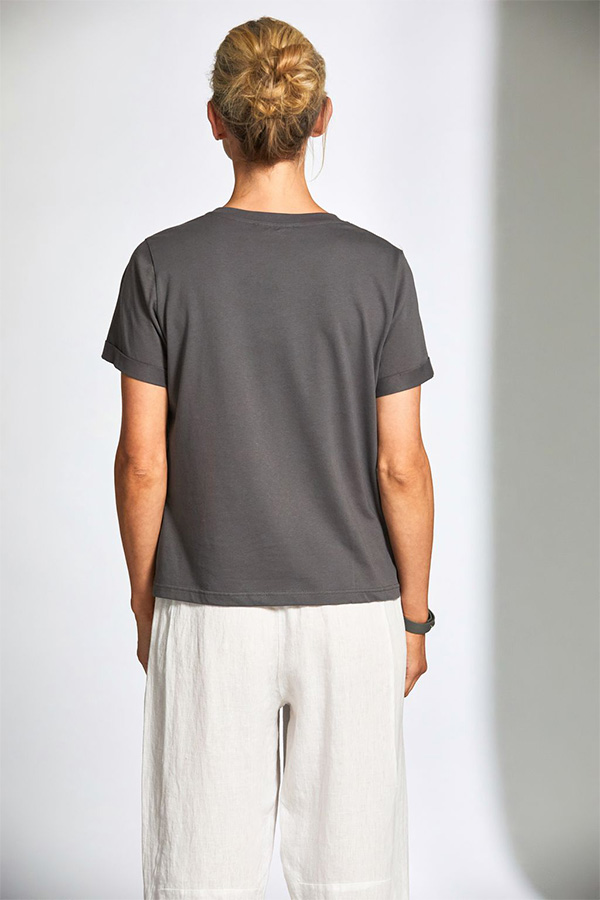 Peruzzi Net Metallic Print Tshirt BlackWhite