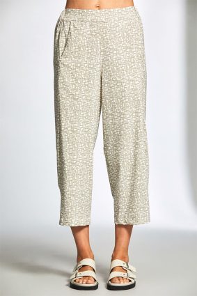 Peruzzi Tech Print Slouch Trouser Sand