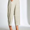 Peruzzi Tech Print Slouch Trouser Sand