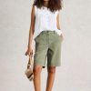 White Stuff Hayley Organic Chino Short Mid Green