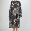 Black Label Dress Black Off White Print