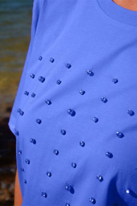 Curate Surrounded By Studs T-Shirt Blue
