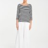Mela Purdie Relaxed Boat Neck BlackWhite