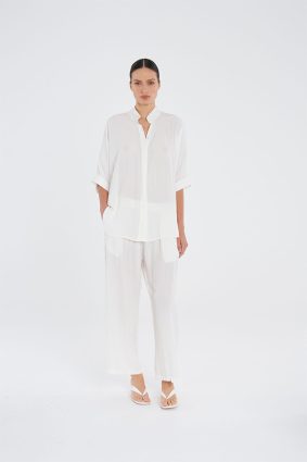 Mela Purdie Villa Overshirt White