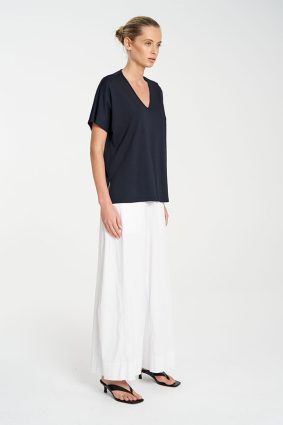 Mela Purdie Wedge Shell French Navy