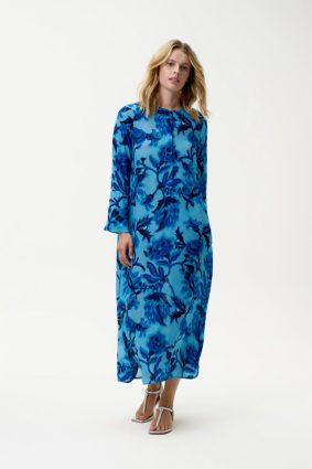Oneseaon Long Genie Dress Milos Viscose Blue