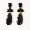 Soyang Horn Triple Drop Pebble Earring Marble