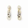 Soyang Horn Triple Link Drop Earring WhiteSilver