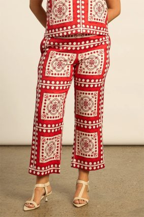 Zoe Kratzmann Tide Pant Poppy Scarf
