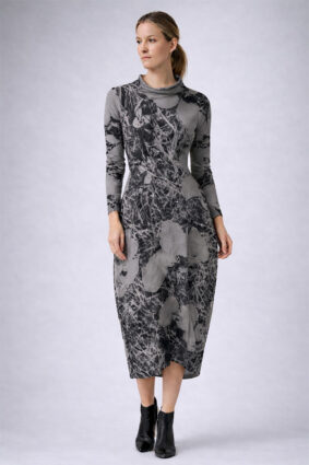Black Label Dress Black Print