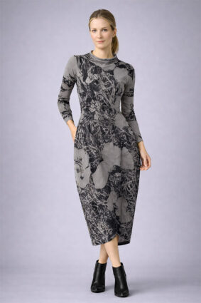 Black Label Dress Black Print