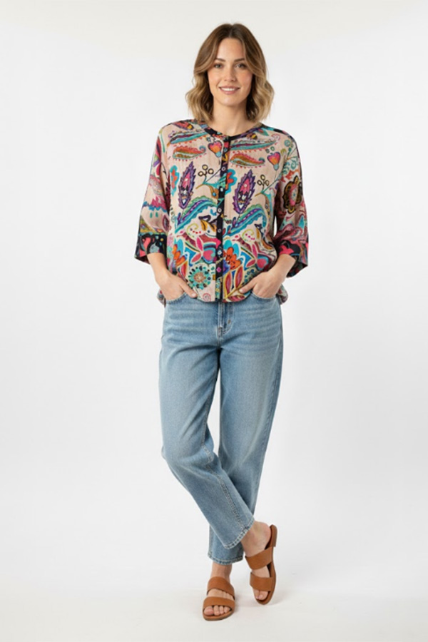 Johnny Was Flow Shrug Silvana