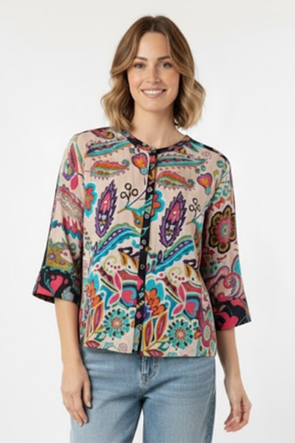 Johnny Was Flow Shrug Silvana