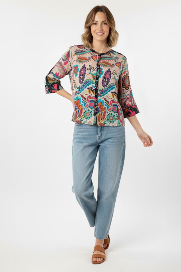 Johnny Was Flow Shrug Silvana