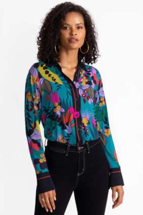 Johnny Was The Janie Favorite Button Front Shirt House of Flores