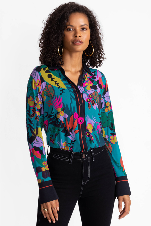 Johnny Was The Janie Favorite Button Front Shirt House of Flores