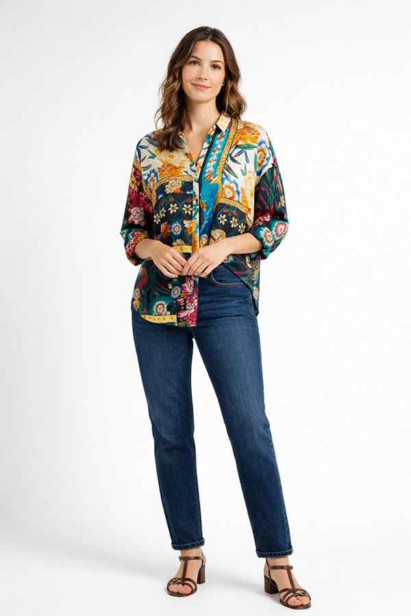 Johnny Was The Oversized Audrey Shirt Eirene