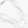 Materia Designs Web Knot PVC Thin Necklace White