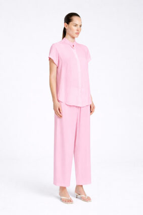 Mela Purdie Soft Stand Shirt Rosebud